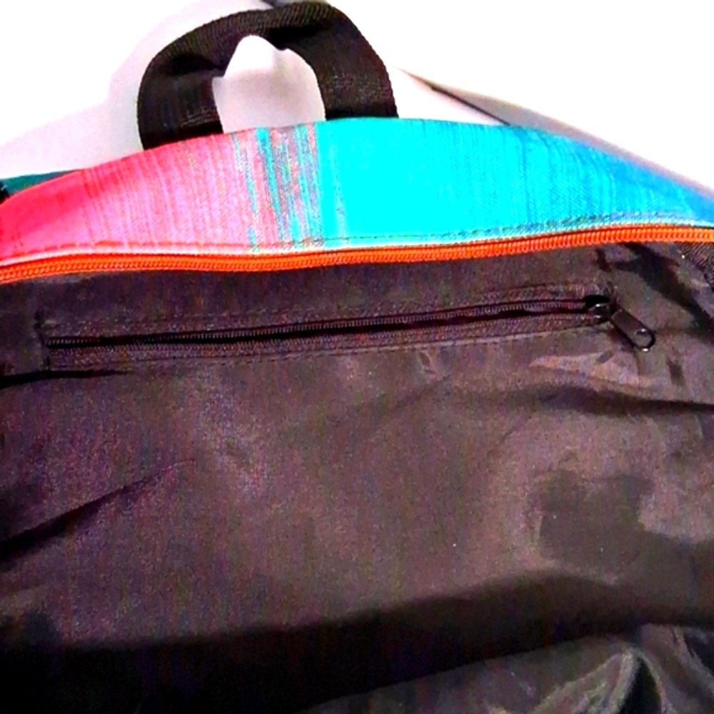 Roxy Funkadelic Bold Colorful Large Adjustable Backpack - Picture 8 of 12